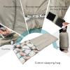 XHTLLO Sleeping Bag, 190T Pongee Waterproof Fabric Silky Soft Touch Sleeping Bag for Kids, Small Foldable Lightweight Folded Toddler Sleeping Bag, for Camping, Hiking view 2