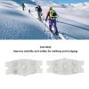 Crampon Traction Cleats, Anti-Skid Traction Grips Crampons Spikes, 5 Point Cleats for Footwear for Walking, Jogging, Hiking, Mountaineering Ice Snow Grips, with Storage Bag view 2