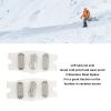Crampon Traction Cleats, Anti-Skid Traction Grips Crampons Spikes, 5 Point Cleats for Footwear for Walking, Jogging, Hiking, Mountaineering Ice Snow Grips, with Storage Bag view 3