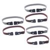 Amosfun 6pcs Unisex No Buckle Stretch Belts for Men Women Elastic Waist Belt Bar view 1