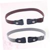 Amosfun 6pcs Unisex No Buckle Stretch Belts for Men Women Elastic Waist Belt Bar view 3