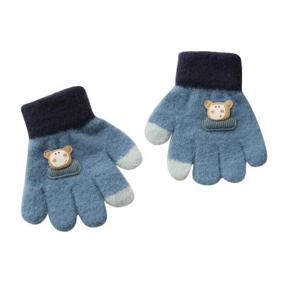 1 to 5Years Children Soft Gloves Kid's Winter Gloves Children Stretchy Warm Gloves Boys Or Girls Knit Gloves (A, One Size)