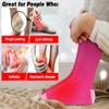 Rabbitroom Electric Rechargeable Heated Socks for Women, Youth, Teenagers - Foot Warmer for Skiing, Hunting, Running, Hiking - Winter Socks (Pink) view 3