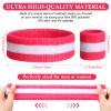 Cuffbow 72 Pcs Sweatband Set - 24 Headbands + 48 Wristbands, Polyester Cotton Blend, Moisture Wicking Sweat Absorbing for Various Sports, Men Women, Multicolor, Unisex view 2