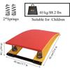 WhYaTT Children's Gymnastics Vault Springboard, Spring Pedal Gymnastics Somersault Booster for Schools and Families, Load 55kg / 121lbs, Vault Equipment,Green,60 * 40 * 18cm view 2