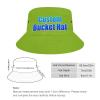 Personalized Fisherman Cap Custom Text & Photo Bucket Hats for Women Men Sun Hats Yellow Green view 2