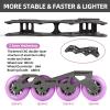 Professional Inline Skates for Women Men, COSMOID Roller Blades Adult Male Female, Size 5-13Professional Fitness Roller Skates Blades for Unisex (White, USM8-9/USL9-9.5) view 3