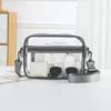 BAGAIL Clear Bag Stadium Approved Crossbody Shoulder Messenger Clear Purse with Adjustable Strap(Rectangle Grey) view 2