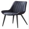 Chair Kitchen Leather Wrought Iron Backrest Office Chair Western Restaurant BedBalcony Leisure Design Kitchen (Color : Dolphin Waves) view 1