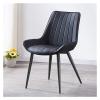 Chair Kitchen Leather Wrought Iron Backrest Office Chair Western Restaurant BedBalcony Leisure Design Kitchen (Color : Dolphin Waves) view 2
