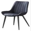 Chair Kitchen Leather Wrought Iron Backrest Office Chair Western Restaurant BedBalcony Leisure Design Kitchen (Color : Dolphin Waves) view 4