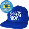 ZomefinKiu 10th Birthday Boy, 10th Birthday Hat for Boys, Happy 10th Birthday Badge Button for Boys, 10 Year Old Boy Birthday Party Favor, 10th Birthday Decorations for Him, 10 Yr Old Birthday Outfit view 1