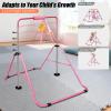 Gymnastics Bar for Kids 3-12 Years - Adjustable Height Horizontal Monkey Bars with 300lbs Capacity, Folding Home Gym Equipment & Non-Slip Base for Junior Training (Boys, Girls) view 3