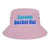 Custom Bucket Hat for Men Add Your Text/Photo/Logo Personalized Fisherman's Hats Pink view 1