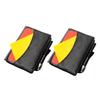 Happyyami 2 Sets Major Matches Checkered Purse Set Card Suit Pencil Utensils Leather case Write- on Referee Cards Record Card Soccer Cards Football Soccer Cards Card Accessories view 1