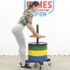 YXXSDP 97cm Tall Olympic Weight Rack for Plates on Wheels, Home Gym Offices Mobile Bumper Plate Organizer, Load 1102lbs Heavy Duty Barbell Plate Stand view 2