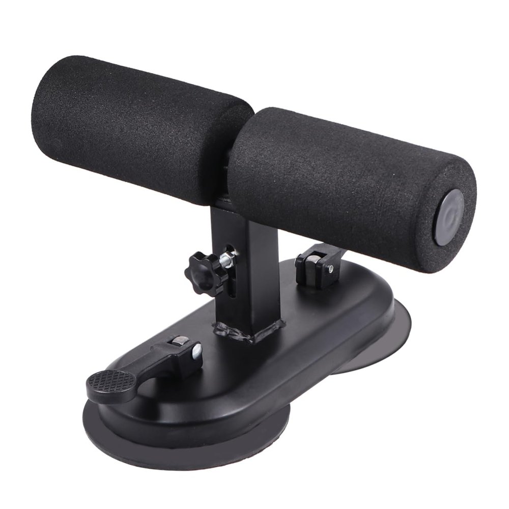 VANZACK Abdominal Crunches Aid Machine for Home Fitness Foot Barrier Lightweight Portable Belly Roll Equipment Safe Natural Design for Members Black