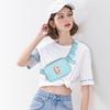Gitus Gifts for 7 8 9 10 11 Year Old Girls Belt Bag Fanny Pack Crossbody Bags with Initial Letter Patch Birthday Gifts for Daughter Sister Friends Teen girls (Icing Blue-C) view 2
