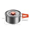 WHYATT Small Camping Pot, Compact Camping Pots and Pans for Outdoor Backpacking Camping Hiking Picnic, Included Mesh Carry Bag (Size : 6.7in/17.1cm) view 2