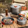 WHYATT Small Camping Pot, Compact Camping Pots and Pans for Outdoor Backpacking Camping Hiking Picnic, Included Mesh Carry Bag (Size : 6.7in/17.1cm) view 3
