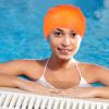 VANZACK Flexible Silicone Swim Cap for Hair Reusable Women Swim Hat Skid Design for Comfortable Swimming Bathing and Water Sports Stylish Ear view 2