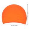 VANZACK Flexible Silicone Swim Cap for Hair Reusable Women Swim Hat Skid Design for Comfortable Swimming Bathing and Water Sports Stylish Ear view 3