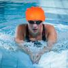VANZACK Flexible Silicone Swim Cap for Hair Reusable Women Swim Hat Skid Design for Comfortable Swimming Bathing and Water Sports Stylish Ear view 4