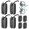 monTEK Swivel Bike Wall Mount, Bike Hangers for Garage, Space-Saving Vertical Bike Rack, Sturdy Bike Storage Rack Holds Up to 66lbs, Easy to Install, 4 Pack view 2