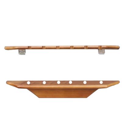Wooden Fishing Rod Display Rack Storage Rack Fishing Tackle Shop Display Rack Vertical Display Rack 6 Position