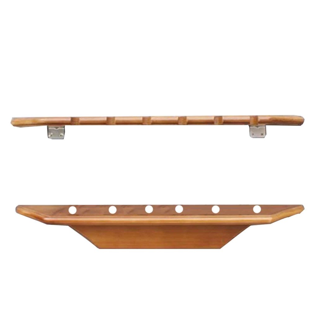 Wooden Fishing Rod Display Rack Storage Rack Fishing Tackle Shop Display Rack Vertical Display Rack 6 Position