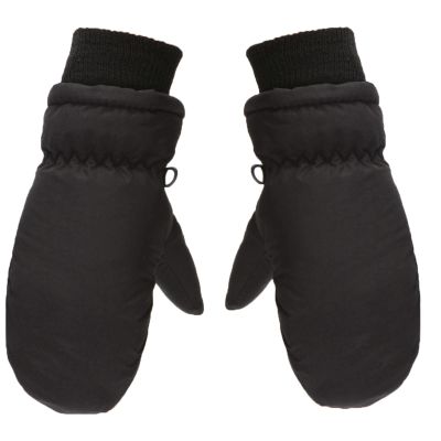 Children Gloves 2 to 10Years Winter Warm Boys Outdoor Skating Snow Ski Girls Snowboarding Kids Windproof Gloves (Black, 8-10 Years)