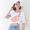 Gitus Belt Bag Fanny Pack Crossbody Bags with Initial Letter Patch Cute Stuff Birthday Gifts for Teenager Girls Trendy Preppy Stuff for Teen Girls Cool Stuff for Teens (Light Pink-M) view 2