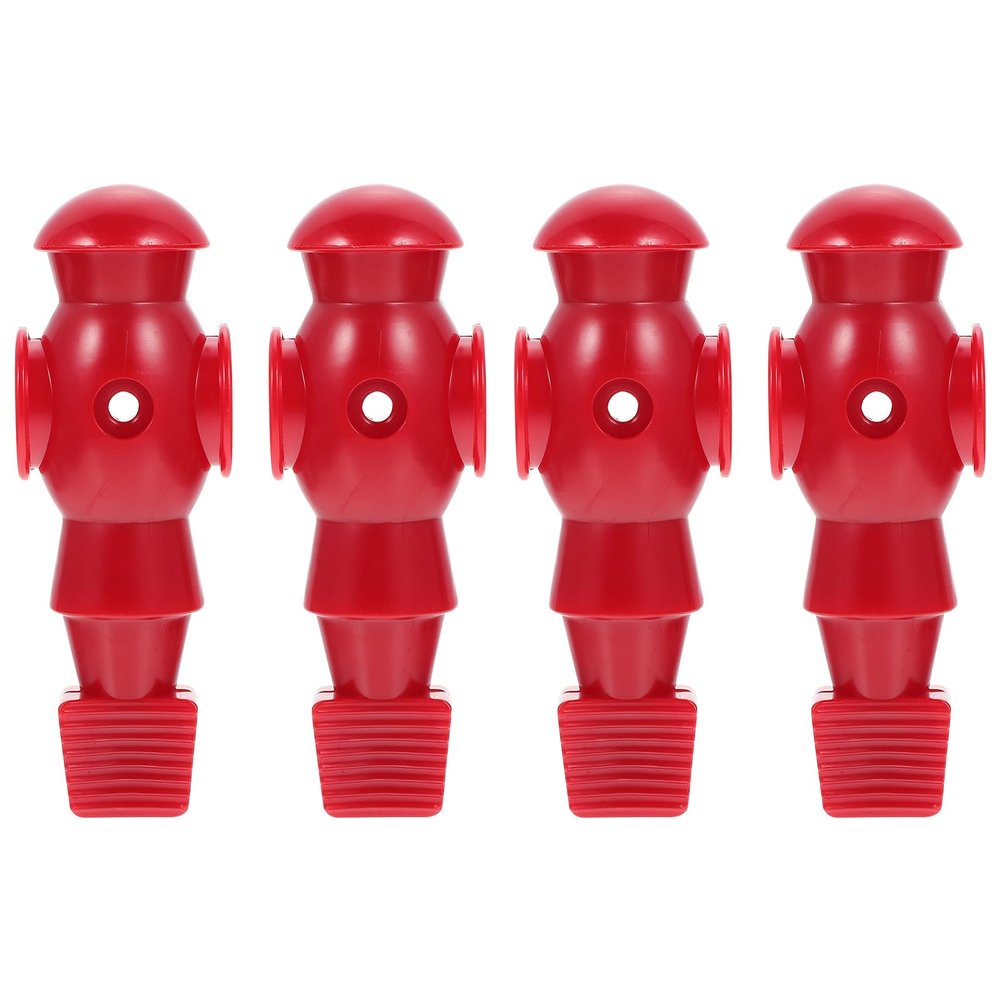 4pcs Foosball Replacement Players Foosball Players Replacement Set Fun Foosball Men Replacement for Football Table Red