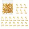 NICENEEDED 30 Pcs Clip on Earrings Converter, 18K Gold Screw Adjustment Clip on Earring Backs, Earring Converters Pierced to Clip with Silicone Earring Pad for Non-Pierced Ears DIY Earring view 1