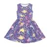 Ystardream Purple Dress for Girls Dolphin Toddler Girl Easter Dress Waist Dress with Pockets 9 Year Sweet & Cute Plus Size Maxi Dress for Summer Beach Vacation Special Events view 3