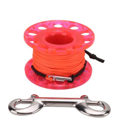 Pilipane Compact Diving Finger Reel, Dive Reel with Orange Line and Underwater Cave Exploration Gear, Neutral Buoyancy Dive Equipment, Compact Diving Gear Accessory (red)