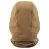 Cordura Headgear for Airsoft Mask Goggles, Light, Quick Dry, Soft and Durable Tactical Headgear Nylon Fabric Hood, Tactical Balaclava with Stretch Fabric Mask and Hook & Loop Fastener (Coyote Brown) view 4