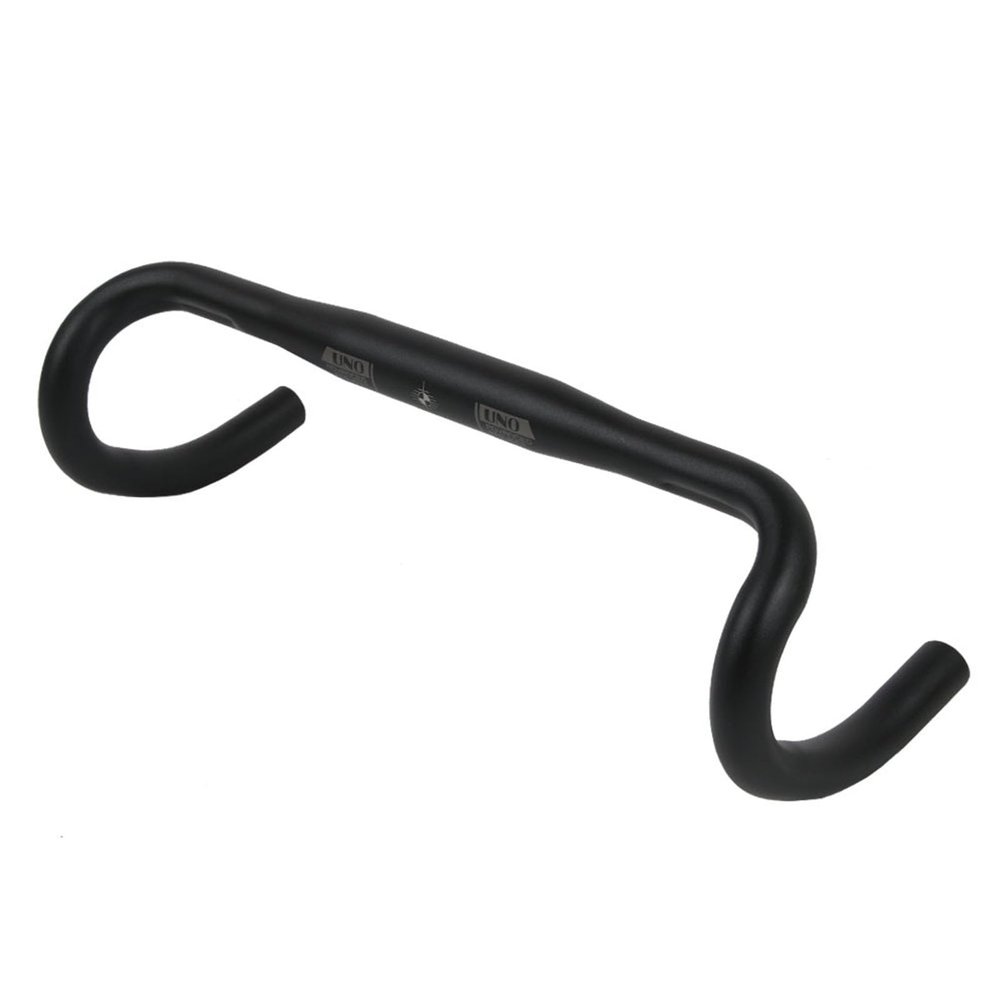 AleGuLu Bicycle Handlebars 25.4/31.8mMm Aluminum Alloy Curved Handlebars 360-440mm Racing Ultra-Light Road Bicycle Handlebars,31.8mm Black,360mm