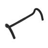 AleGuLu Bicycle Handlebars 25.4/31.8mMm Aluminum Alloy Curved Handlebars 360-440mm Racing Ultra-Light Road Bicycle Handlebars,31.8mm Black,360mm view 4