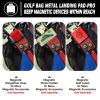 SisterAling Golf Bag Metal Landing Pads for Magnetic Golf Towel,Golf Rangefinder,Golf Flask,Golf Speaker- Quick Access to Magnetic Golf Equipment and Accessories-Golf Gift -US Patent (Pad-Pro, red) view 3