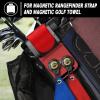 SisterAling Golf Bag Metal Landing Pads for Magnetic Golf Towel,Golf Rangefinder,Golf Flask,Golf Speaker- Quick Access to Magnetic Golf Equipment and Accessories-Golf Gift -US Patent (Pad-Pro, red) view 4