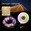 Camping Light Outdoor Tent Light Atmosphere Ceiling Light Rechargeable Camping Lantern with 10 Meters Strip Light (Warm White) view 2