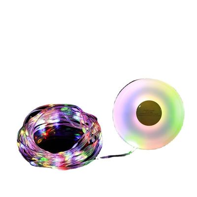 Camping Light Outdoor Tent Light Atmosphere Ceiling Light Rechargeable Camping Lantern with 10 Meters Strip Light (RGB Multi-Colour)