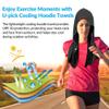HeiDmai Cooling Towel for Face and Neck, Quick-Drying Absorbent Sweatband for Sports, Workouts, Cycling,Hiking in Hot Weather (Black) view 4