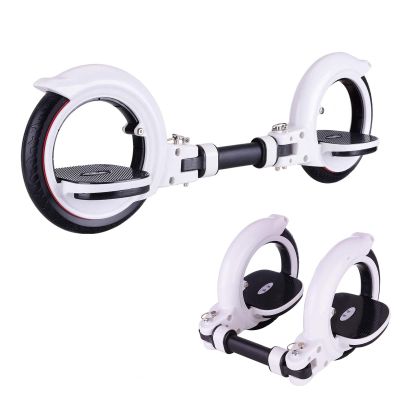 MTTXY 2 Two Wheels Skate Board, Adult Drift Board Vitality Car Two-Wheeled Skateboard, Skate Cycle Two Wheels Skateboard, Easy to Carry Foldable Skateboard Great for Kids