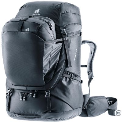Deuter Womens Voyager 60 + 10L SL Hiking & Travel Backpack, 60 + 10 Liter - Black
