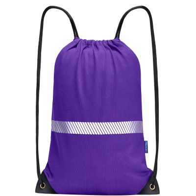 AYKRM Purple Drawstring Backpack Bag work Sackpack