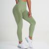 Scrunch Butt Leggings for Women Plus Size Women Scrunch Butt Lifting Leggings Seamless High Waisted Workout Yoga Pants Tummy Control Booty Gym Compression Tights view 3