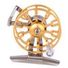 BESPORTBLE 2pcs Metal Fly Fishing Reel Right-Handed Fishing Gear Line Capacity Lightweight Construction for Effortless view 3
