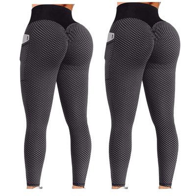 2PCS Yoga Pants Petite Women Scrunch Butt Lifting Workout Leggings for Women Seamless High Waisted Tummy Control Yoga Pants Gym Compression Tights